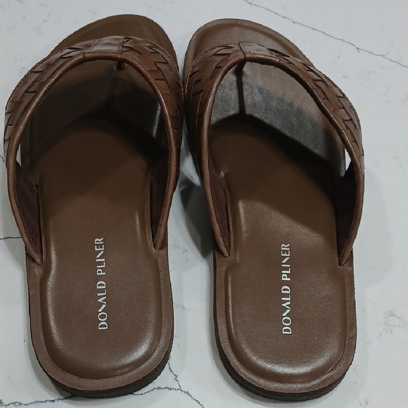 Donald J. Pliner Black and Brown Woven Sandals main image 7